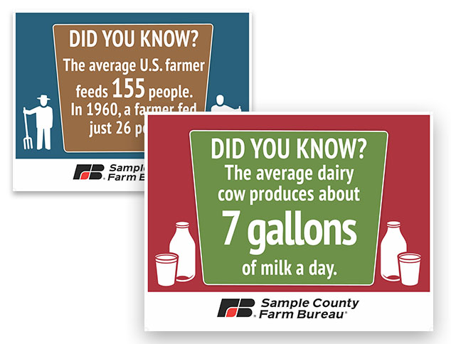 Farm Fact Yard Signs